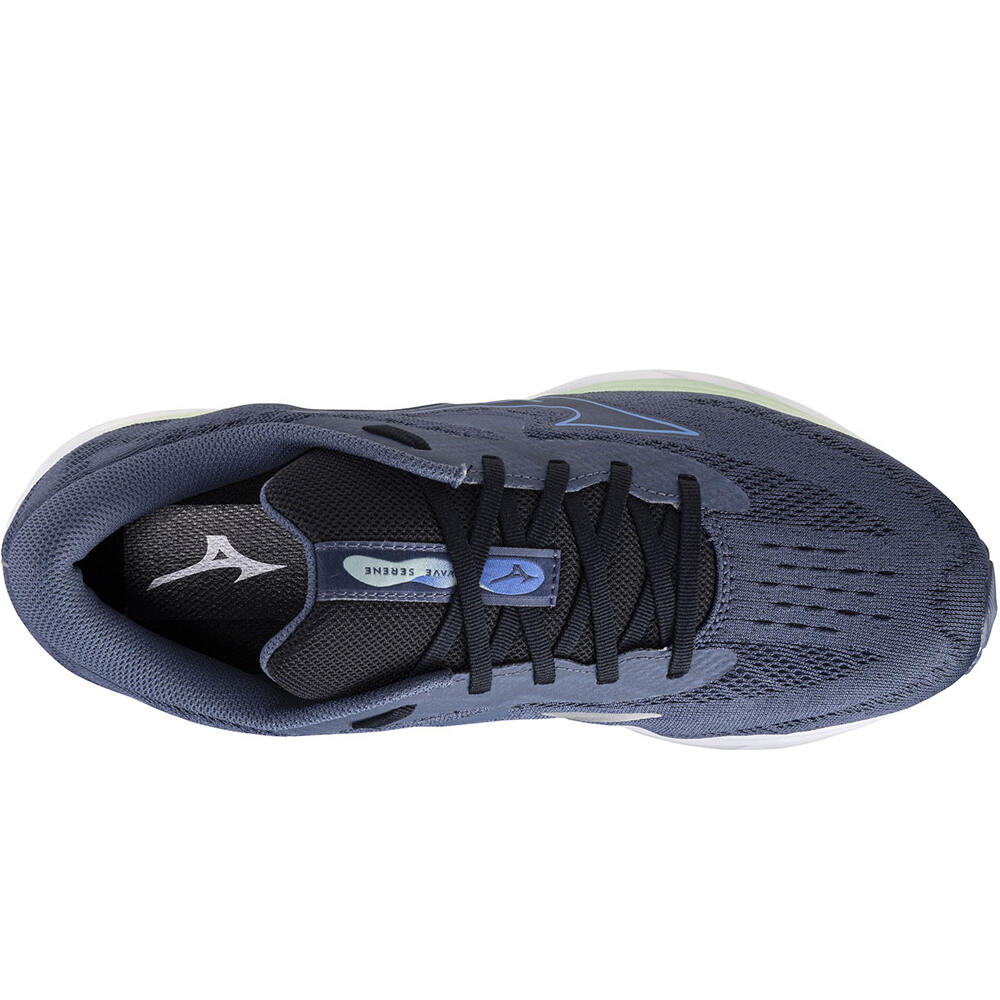 Mizuno zapatilla running hombre WAVE SERENE vista trasera