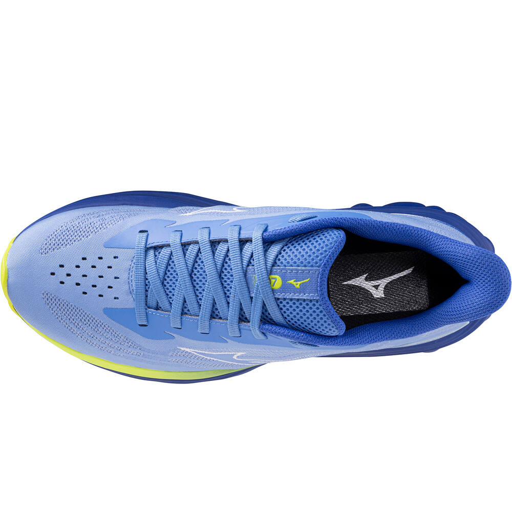 Mizuno zapatilla running mujer WAVE SKYRISE 7 vista superior