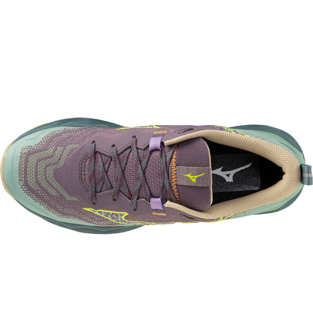 Mizuno zapatillas trail mujer WAVE DAICHI 9 vista superior