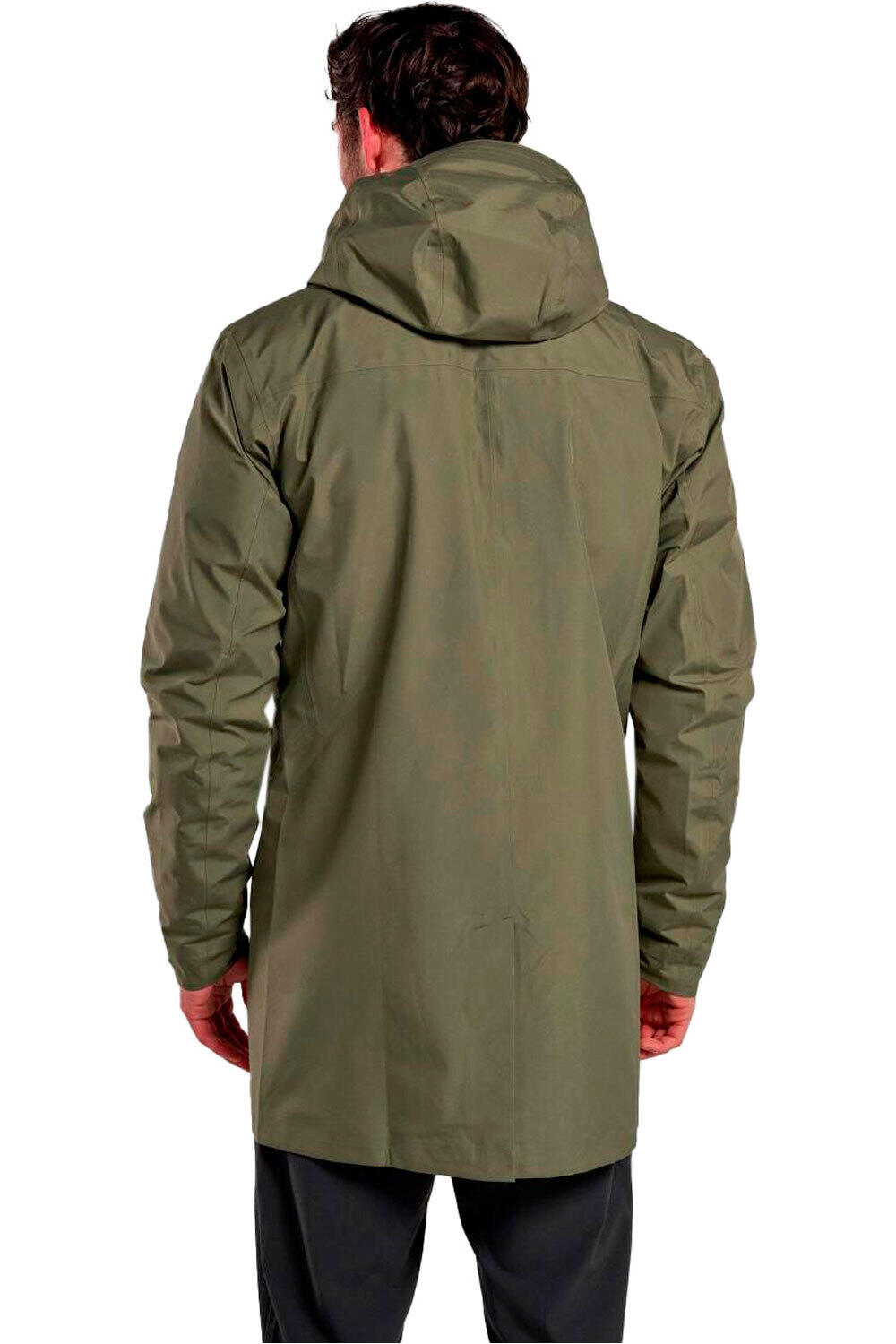 Montane chaqueta impermeable hombre SPIRIT LONG JKT vista trasera