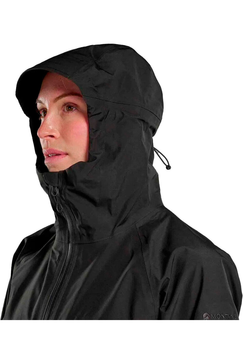 Montane chaqueta impermeable mujer F SPIRIT LONG JKT vista detalle