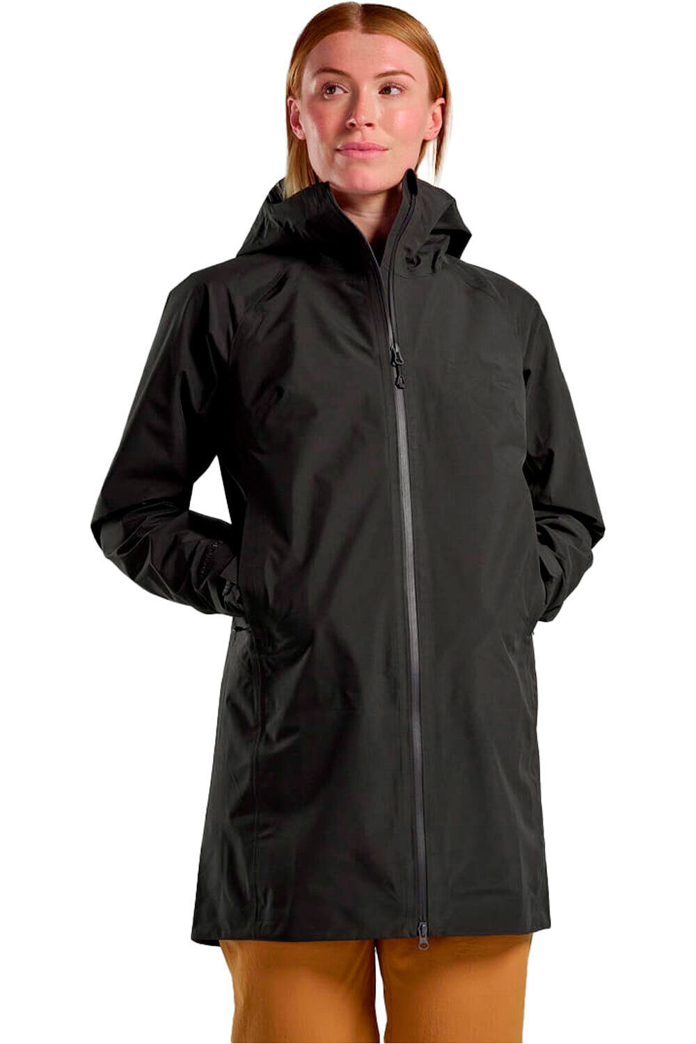 Montane chaqueta impermeable mujer F SPIRIT LONG JKT vista frontal