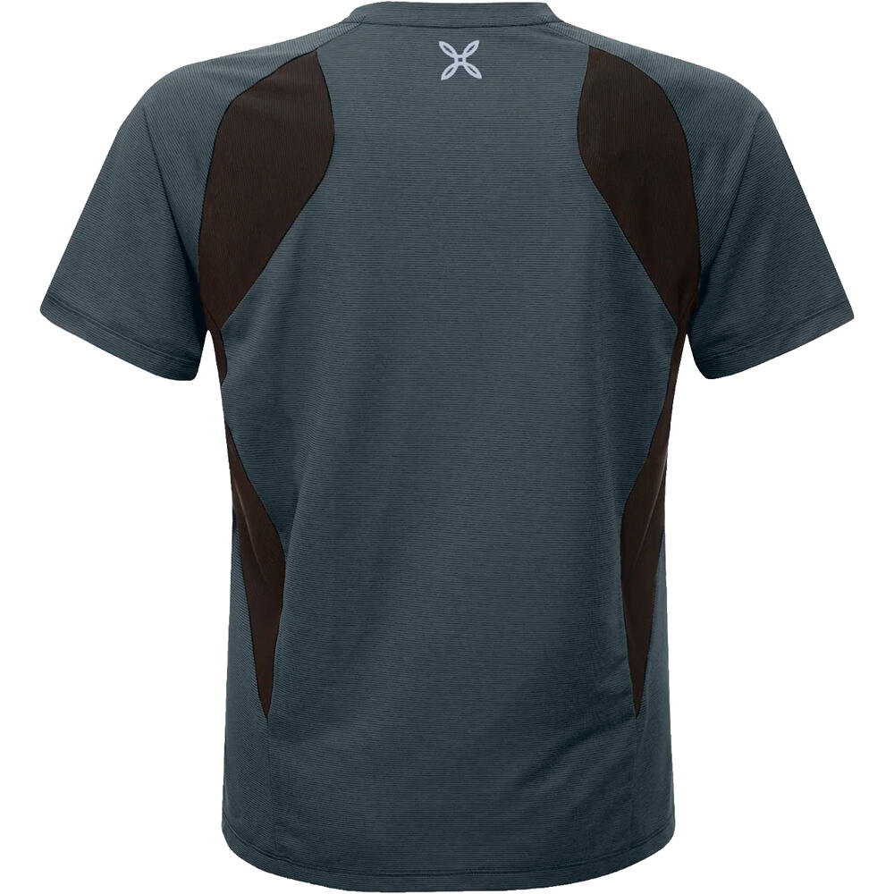 Montura camiseta montaña manga corta hombre RISE T-SHIRT vista trasera