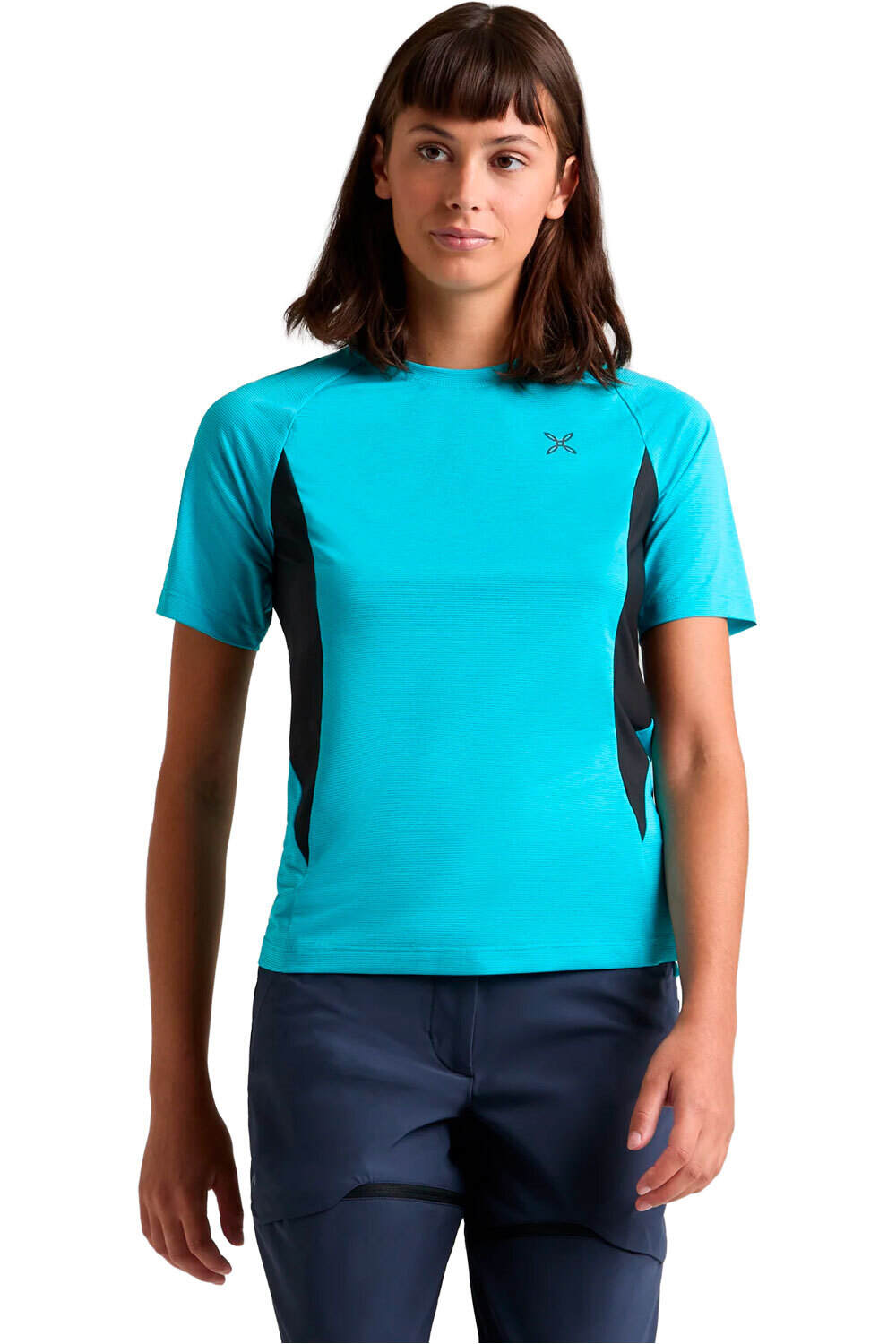 Montura camiseta montaña manga corta mujer RISE T-SHIRT WOMAN vista frontal