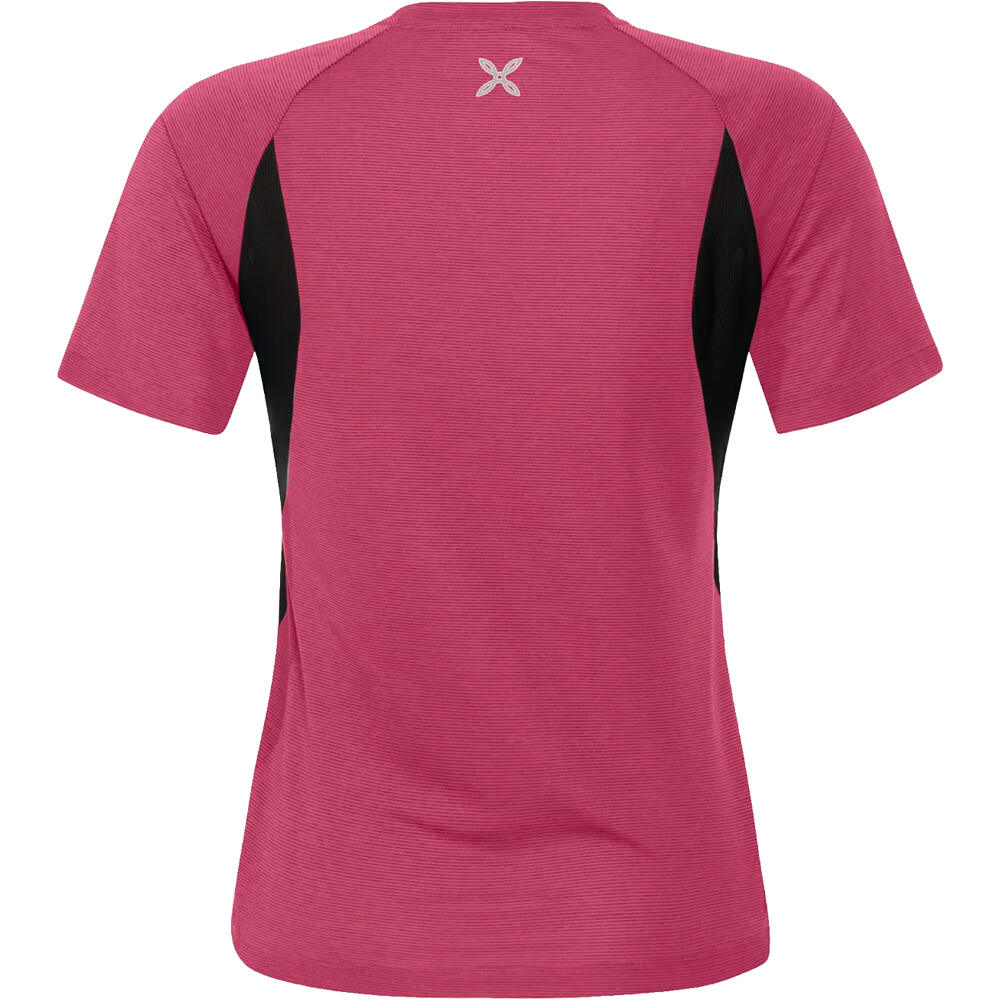 Montura camiseta montaña manga corta mujer RISE T-SHIRT WOMAN vista trasera