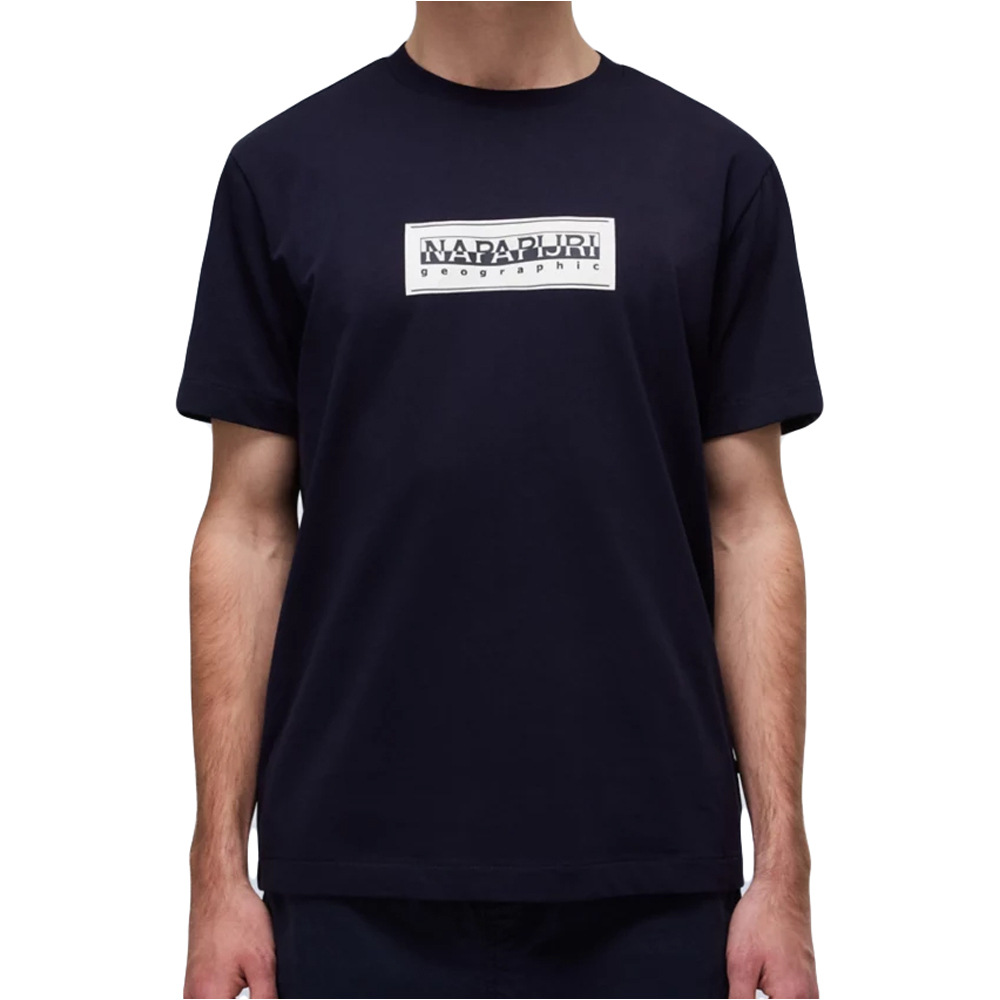 Napapijri camiseta manga corta hombre S-BOX LOGO vista frontal
