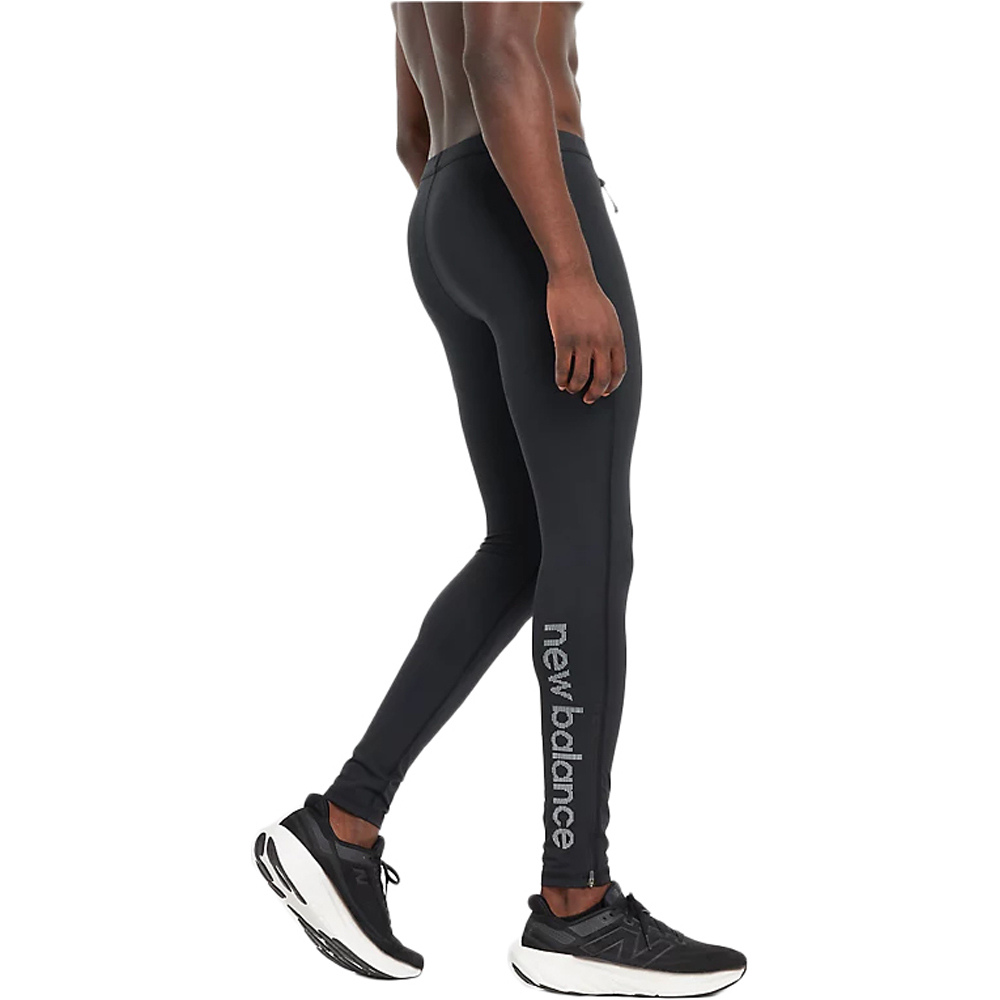 New Balance malla larga running hombre NB Sleek Reflecive Tight vista detalle