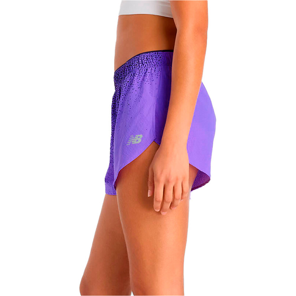 New Balance pantalón running mujer RC Ultra Light Printed Short 3 vista detalle