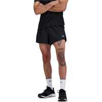 New Balance pantaloneta técnica hombre RC Seamless Short 3 Inch Split vista detalle