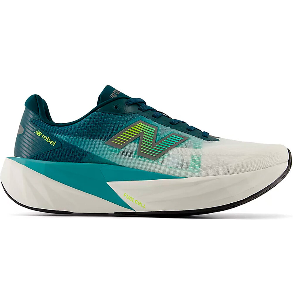 New Balance zapatilla running mujer FuelCell Rebel v5 lateral exterior