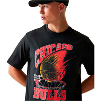 New Era camiseta baloncesto CHICAGO BULLS BLK vista detalle