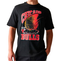 New Era camiseta baloncesto CHICAGO BULLS BLK vista frontal