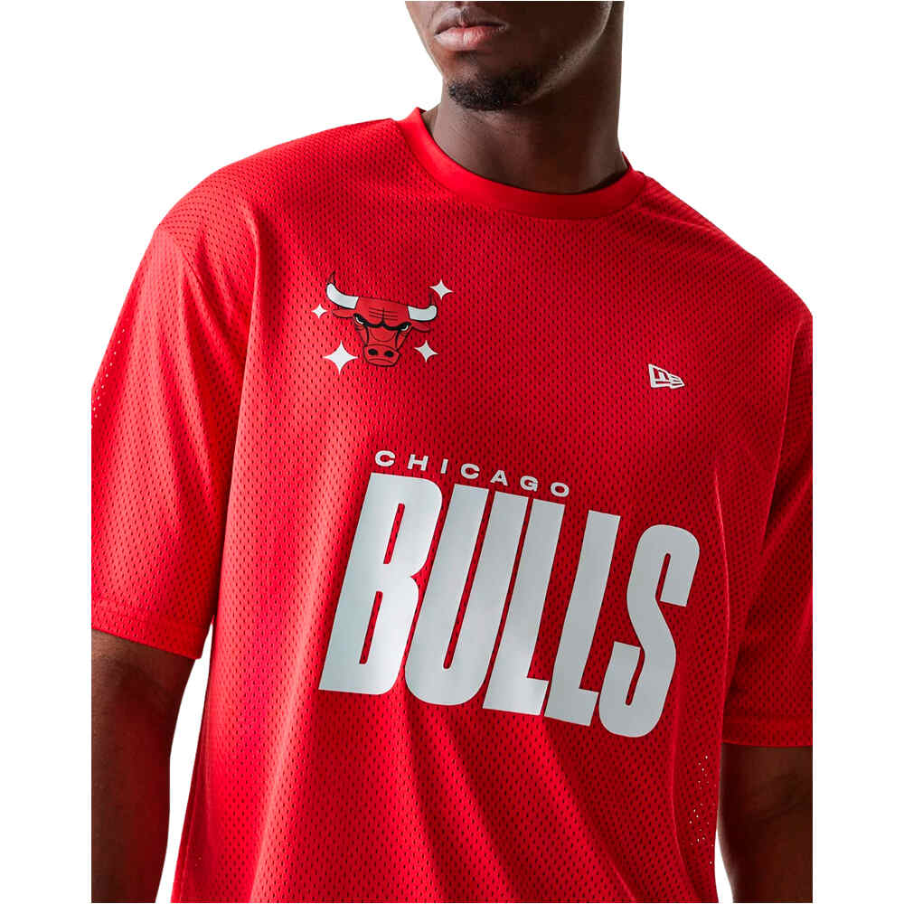 New Era camiseta baloncesto CHICAGO BULLS FDR vista detalle
