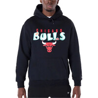 New Era sudadera baloncesto CHICAGO BULLS GRAPHIC HOODIE NE vista frontal