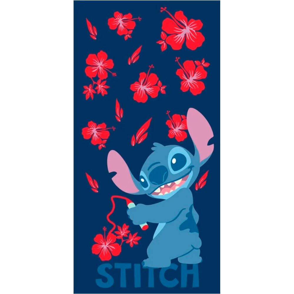 New Import toallas playa infantil TOALLA STITCH FLORES vista frontal