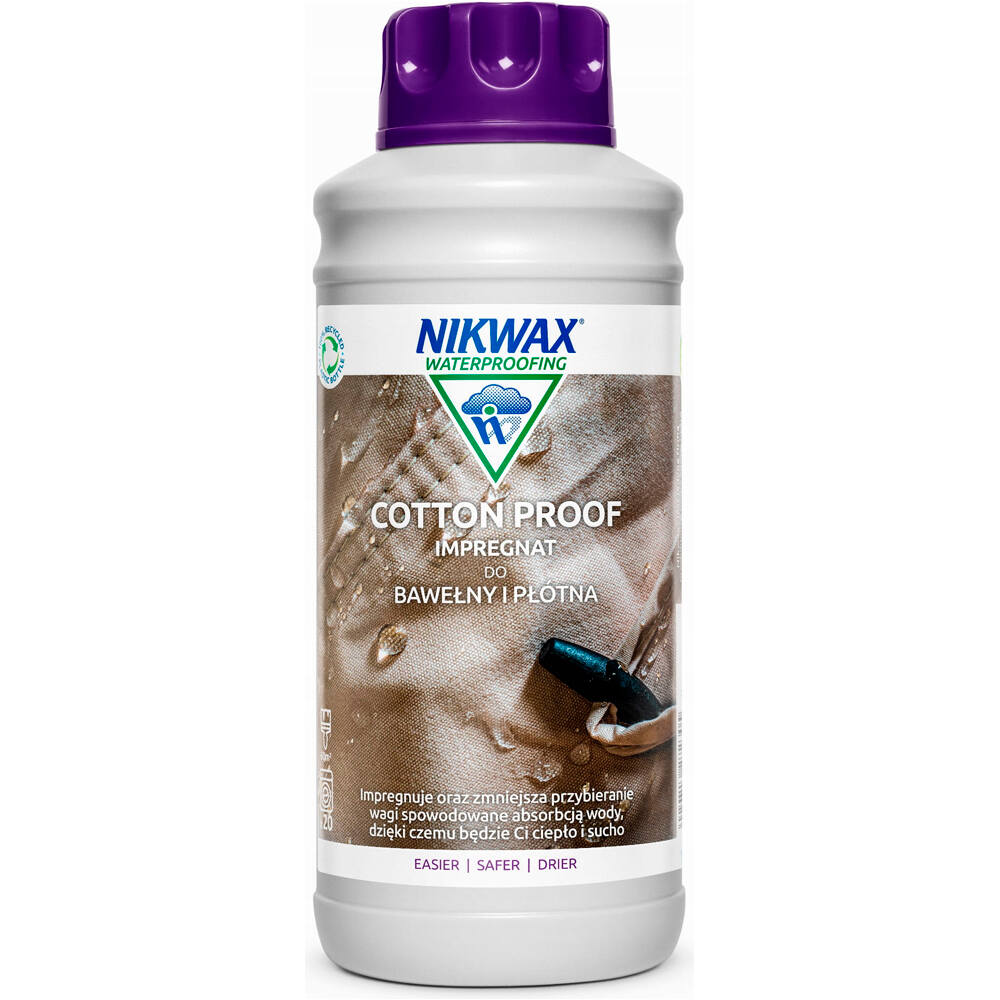 Nik Wax artículos limpieza montaña Cotton Proof 1 L vista frontal