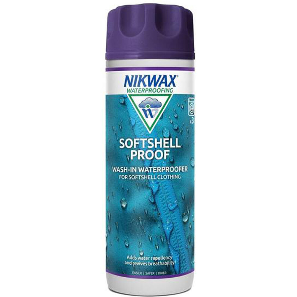 Nik Wax artículos limpieza montaña SoftShell Proof Wash-In -300 ml vista frontal