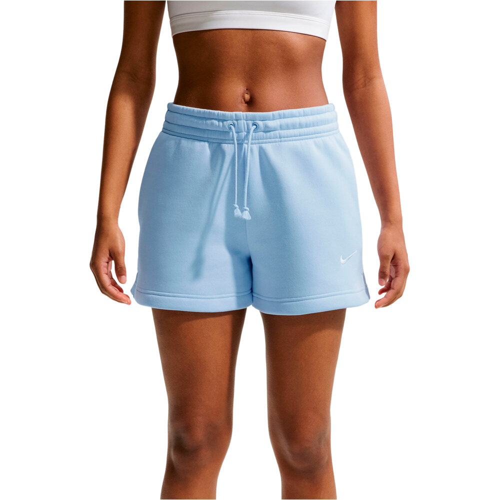 Nike bermuda mujer W NSW PHNX FLC MR STD 4IN SHRT vista detalle