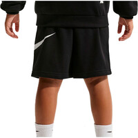 Nike bermuda niño K NSW CLUB FT SHORT BRAND NG vista trasera
