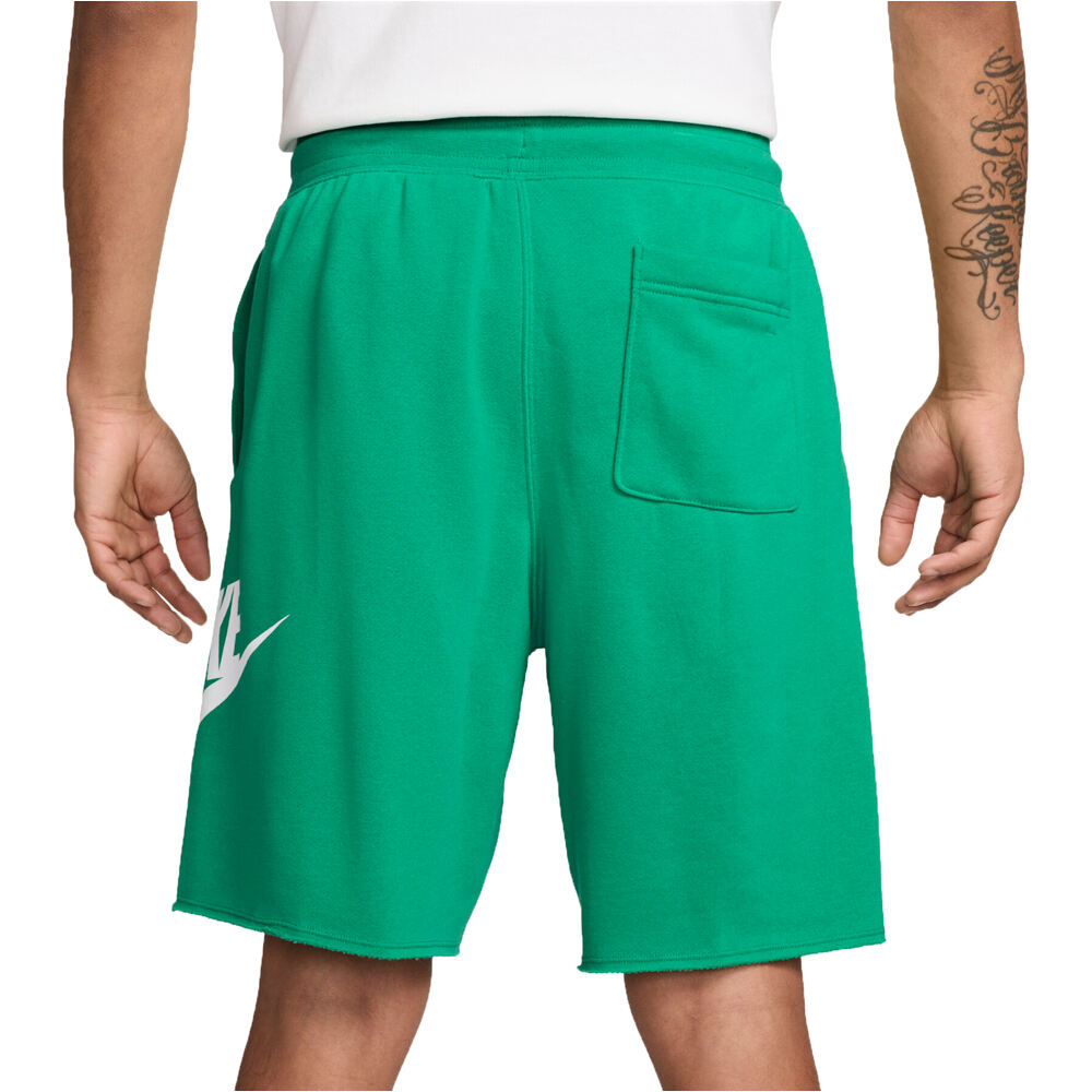 Nike bermudas hombre M NK CLUB ALUMNI FT SHORT vista trasera