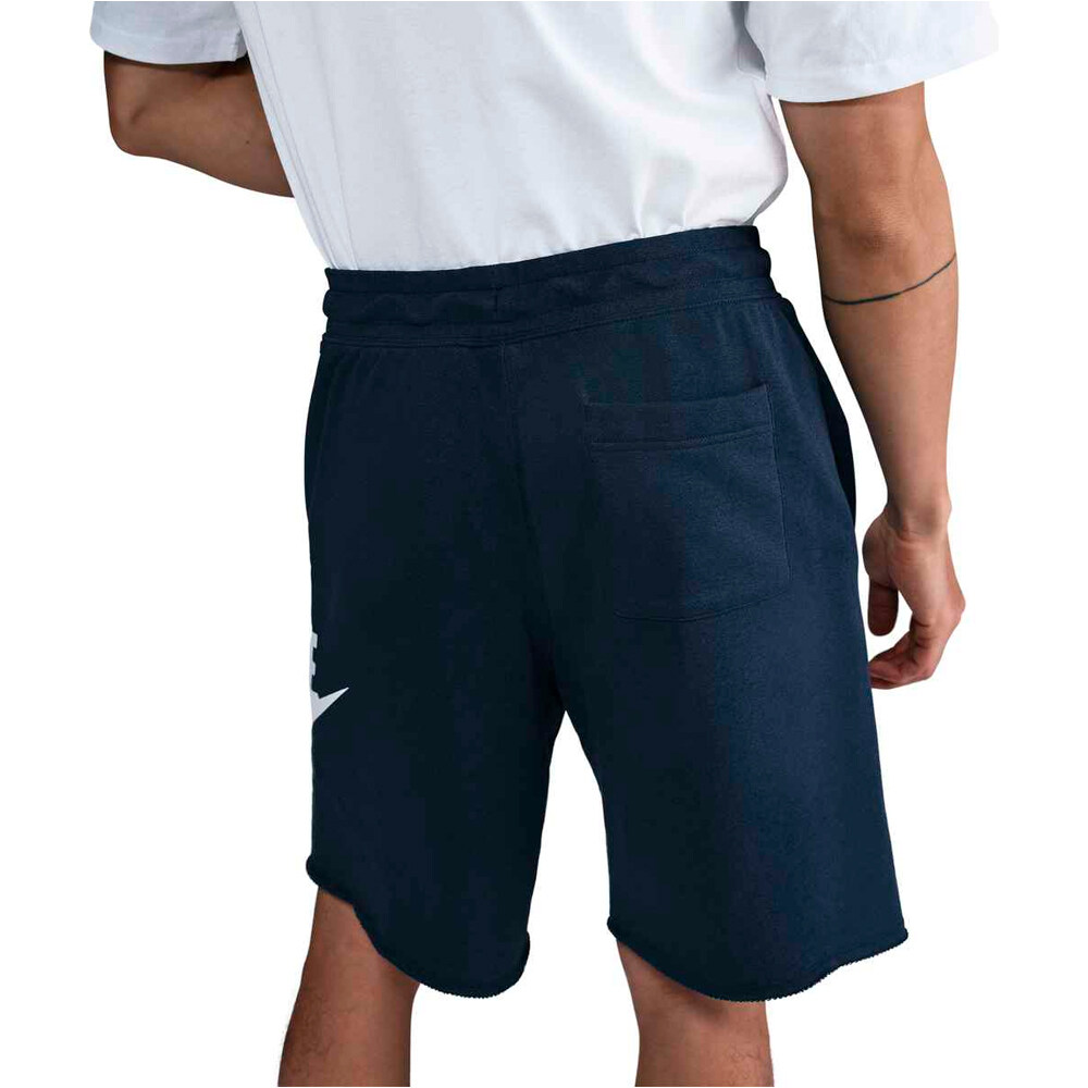 Nike bermudas hombre M NK CLUB ALUMNI FT SHORT vista trasera
