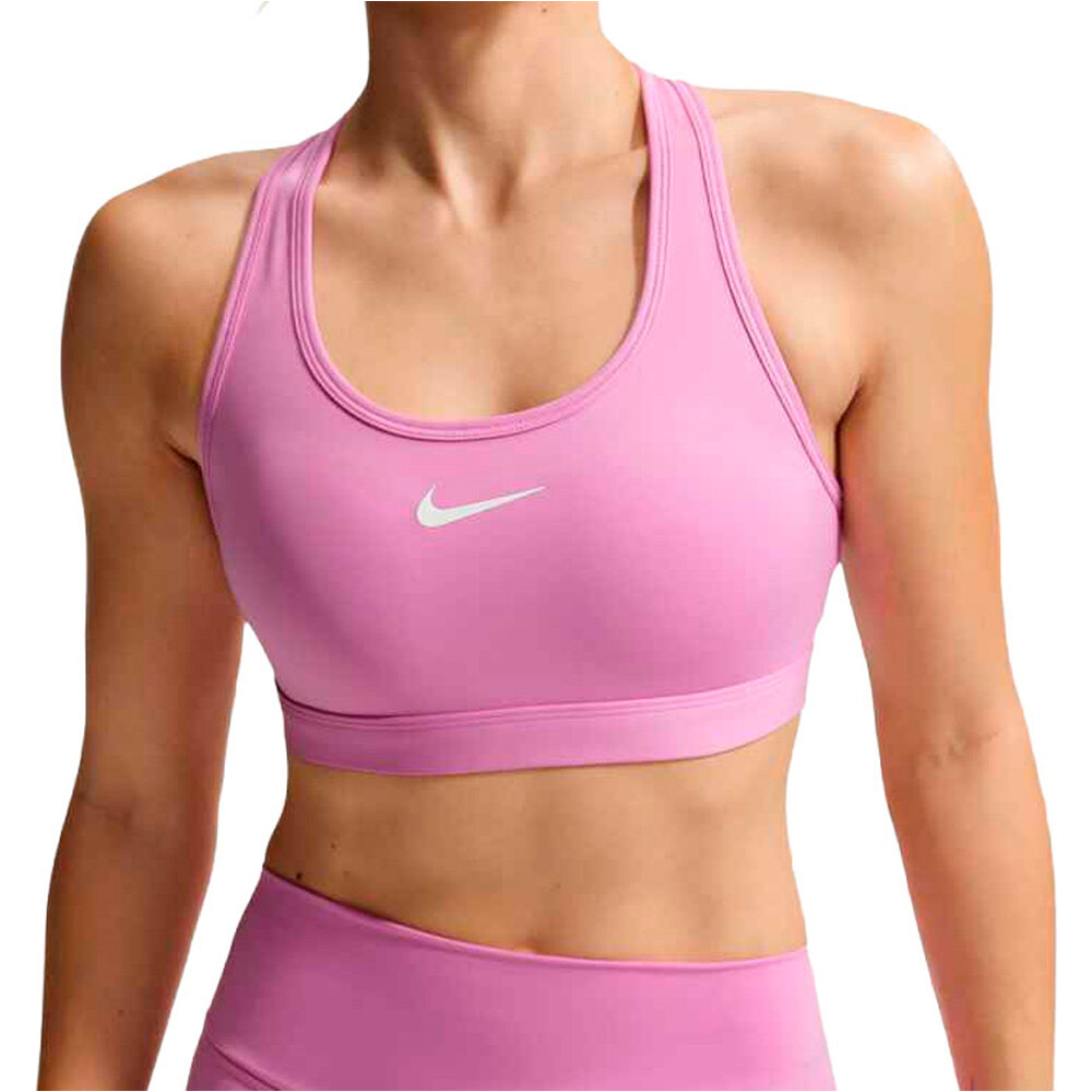 Nike body running mujer _M_W NK SWSH MED SPT BRA vista frontal