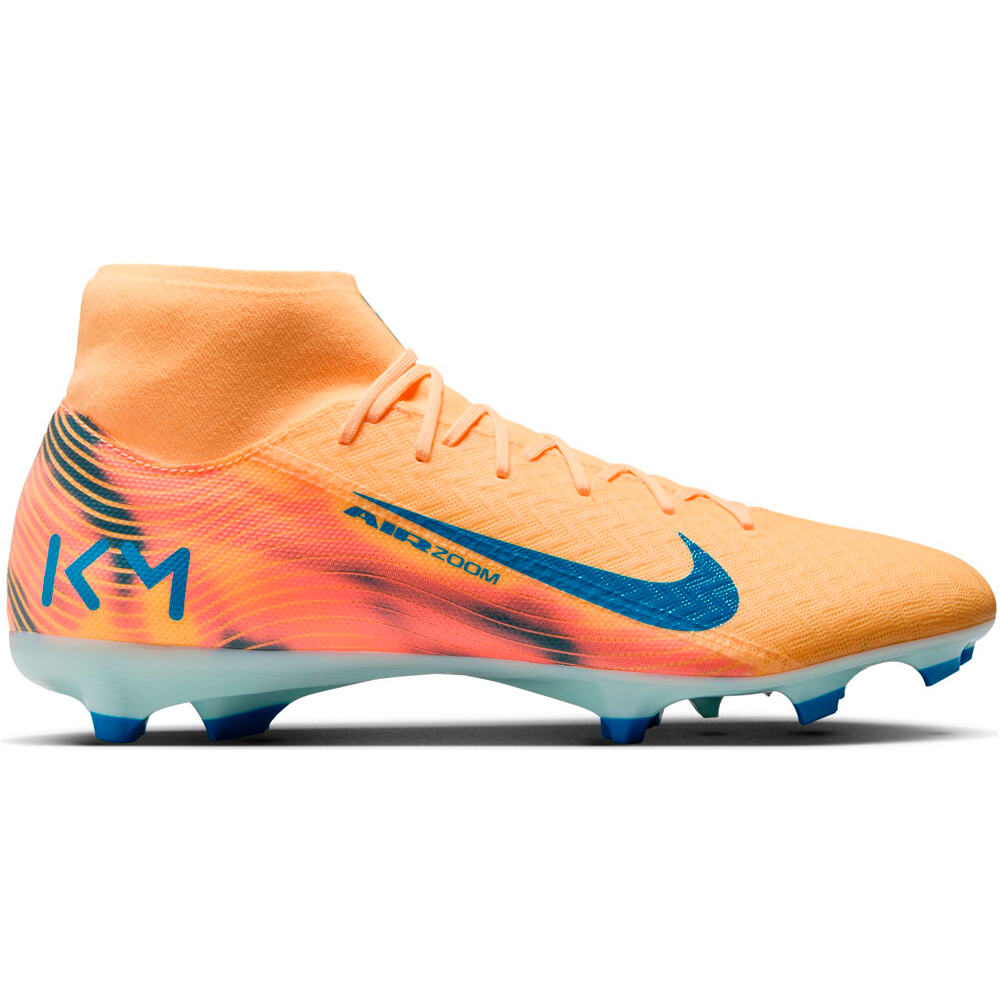 Nike botas de futbol cesped artificial MERCURIAL ZOOM SUPERFLY 10 ACADEMY KM FG/MG lateral exterior