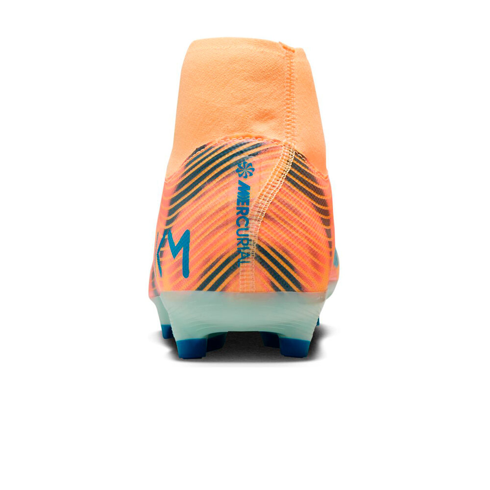 Nike botas de futbol cesped artificial MERCURIAL ZOOM SUPERFLY 10 ACADEMY KM FG/MG vista trasera