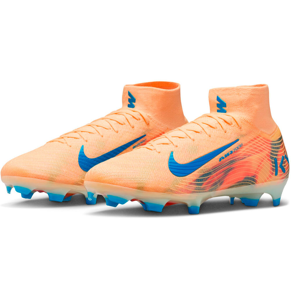 Nike botas de futbol cesped artificial MERCURIAL ZOOM SUPERFLY 10 ELITE KM FG/MG lateral interior