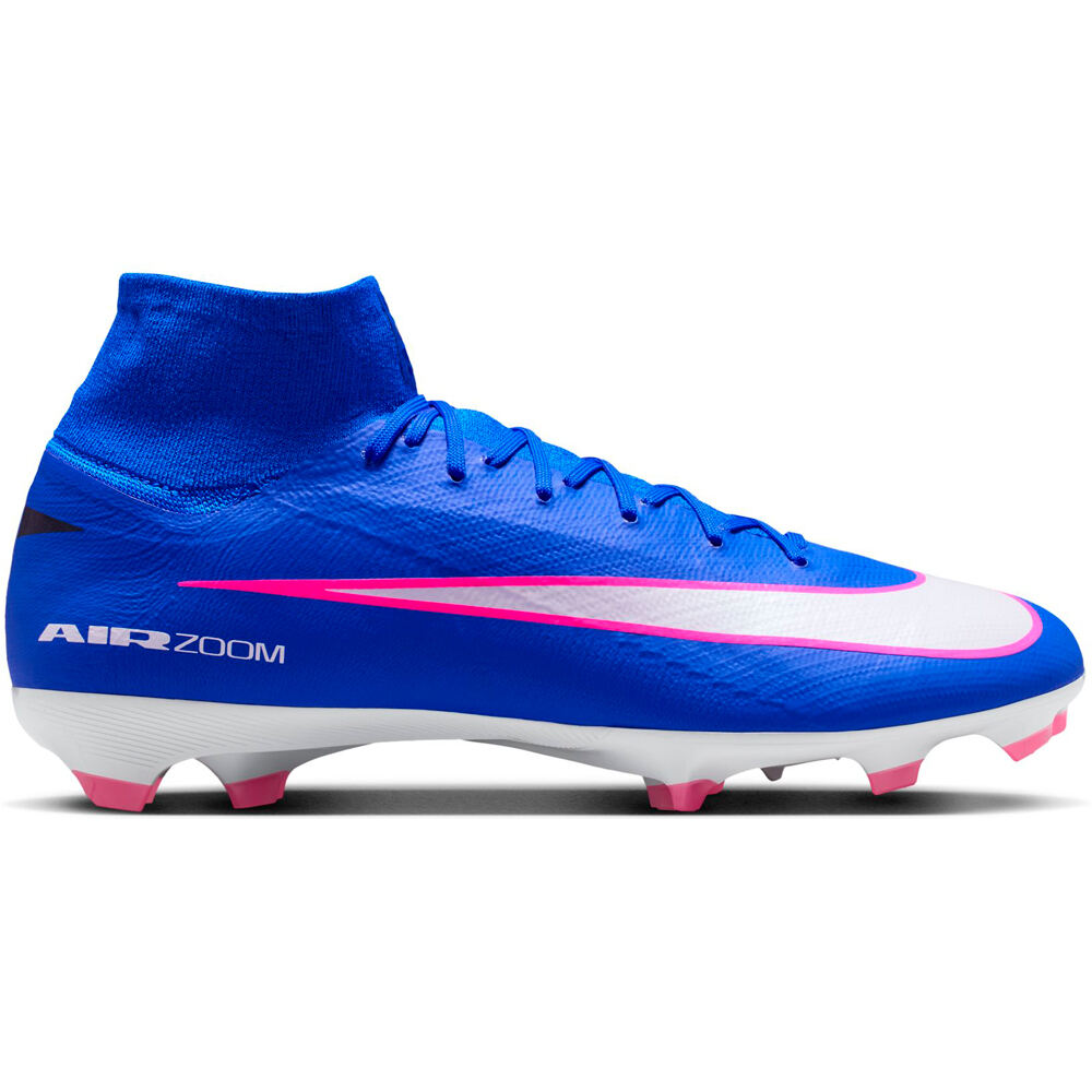 Nike botas de futbol cesped artificial ZM MERCURIAL SUPERFLY 10 PRO FG AZ lateral exterior