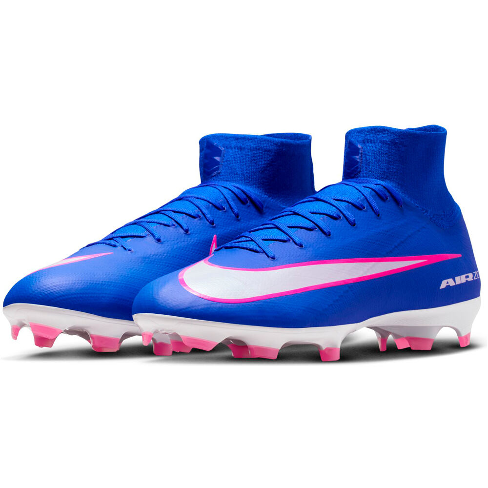 Nike botas de futbol cesped artificial ZM MERCURIAL SUPERFLY 10 PRO FG AZ lateral interior