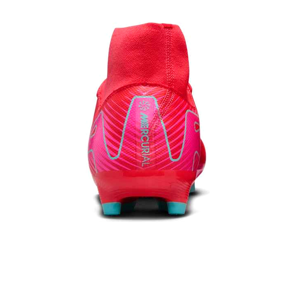 Nike botas de futbol cesped artificial ZM SUPERFLY 10 ACAD FG/MG vista trasera