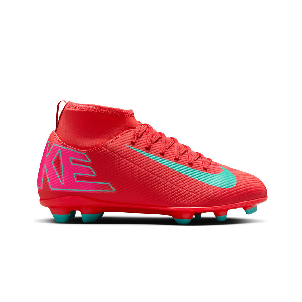 Nike botas de futbol niño cesped artificial JR MERCURIAL SUPERFLY 10 CLUB FG/MG ROVE lateral exterior