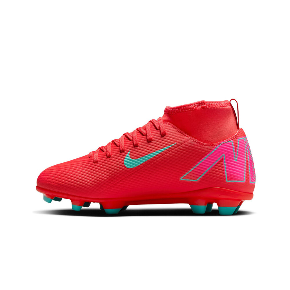Nike botas de futbol niño cesped artificial JR MERCURIAL SUPERFLY 10 CLUB FG/MG ROVE puntera