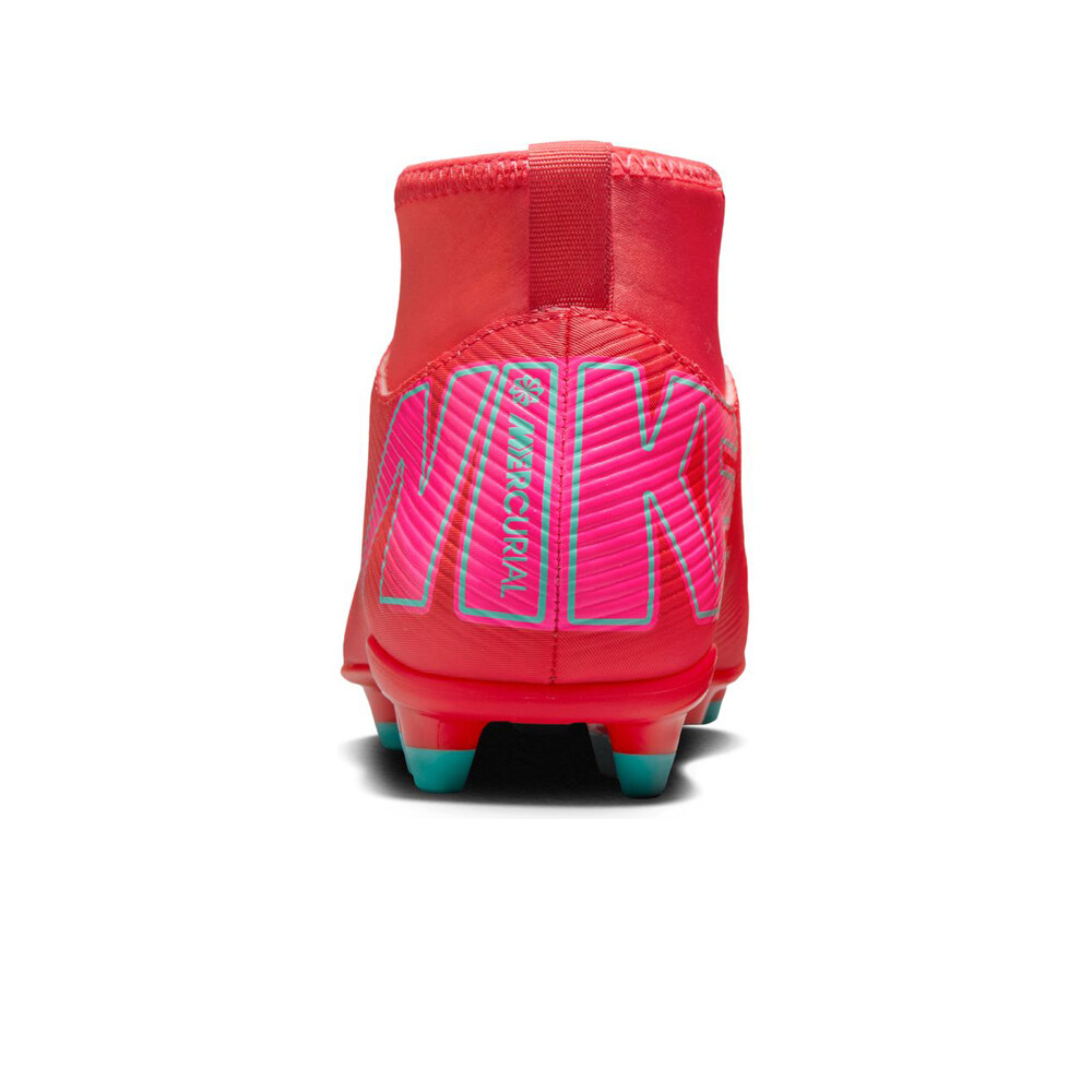 Nike botas de futbol niño cesped artificial JR MERCURIAL SUPERFLY 10 CLUB FG/MG ROVE vista trasera