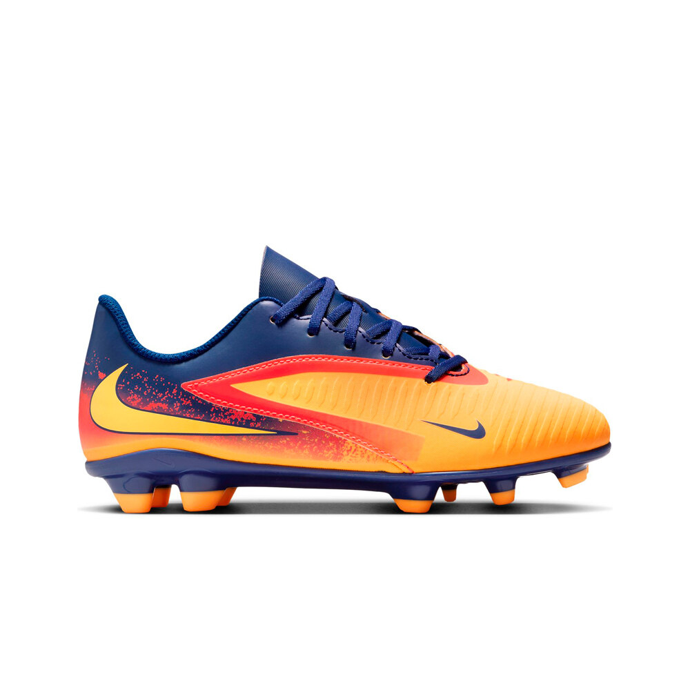 Nike botas de futbol niño cesped artificial JR PHANTOM 6 HAALAND LOW CLUB FG/MG lateral exterior