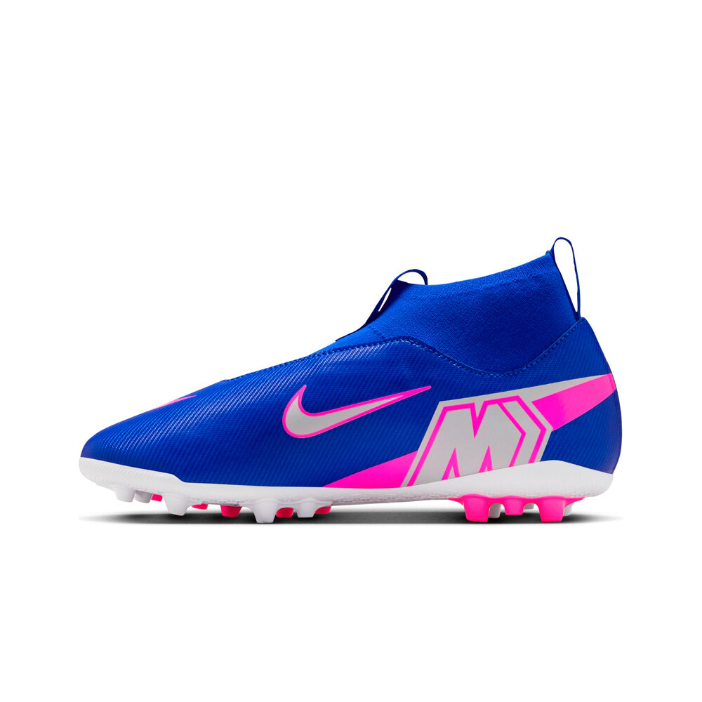 Nike botas de futbol niño cesped artificial JR ZOOM MERCURIAL SUPERFLY 10 ACADEMY AG AZ puntera