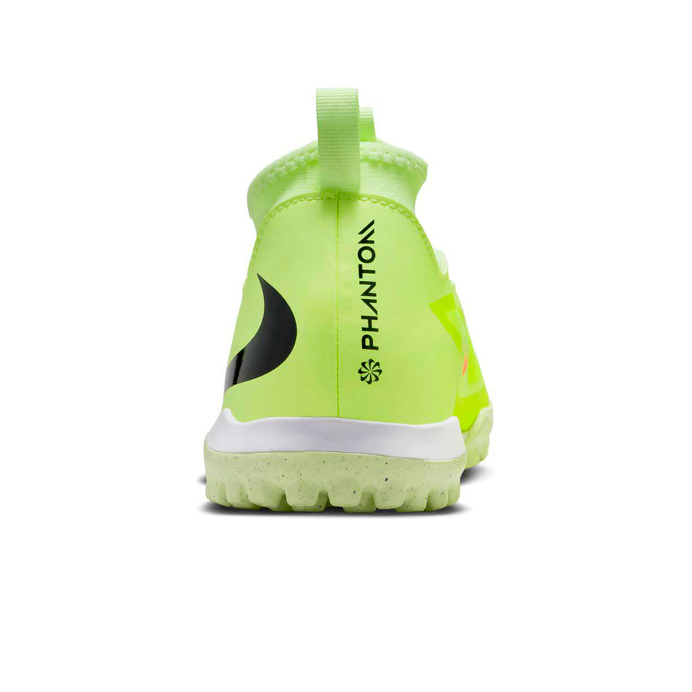 Nike botas de futbol niño multitaco y terreno duro JR PHANTOM 6 HIGH ACADEMY TF vista trasera