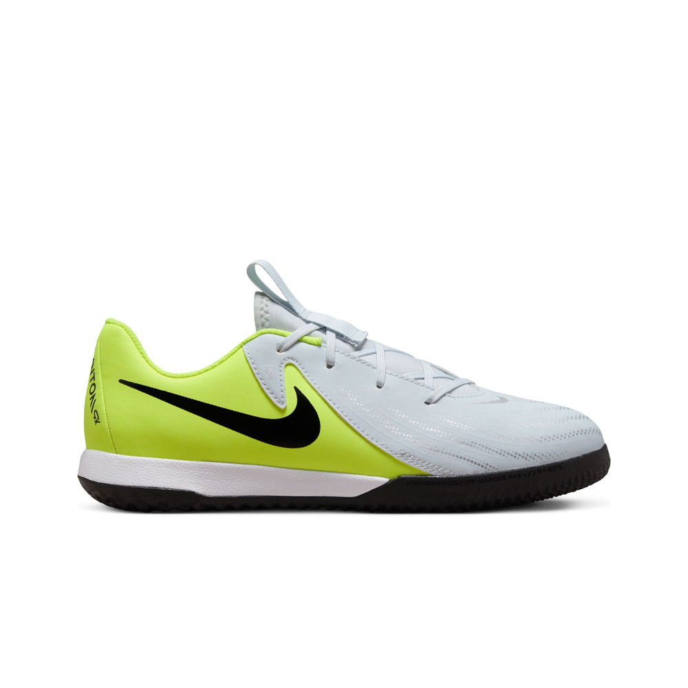 Nike botas fútbol sala niño JR PHANTOM GX II ACADEMY IC NEVE lateral exterior