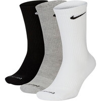 Nike calcetines running U NK EVERYDAY PLUS CUSH CREW vista frontal