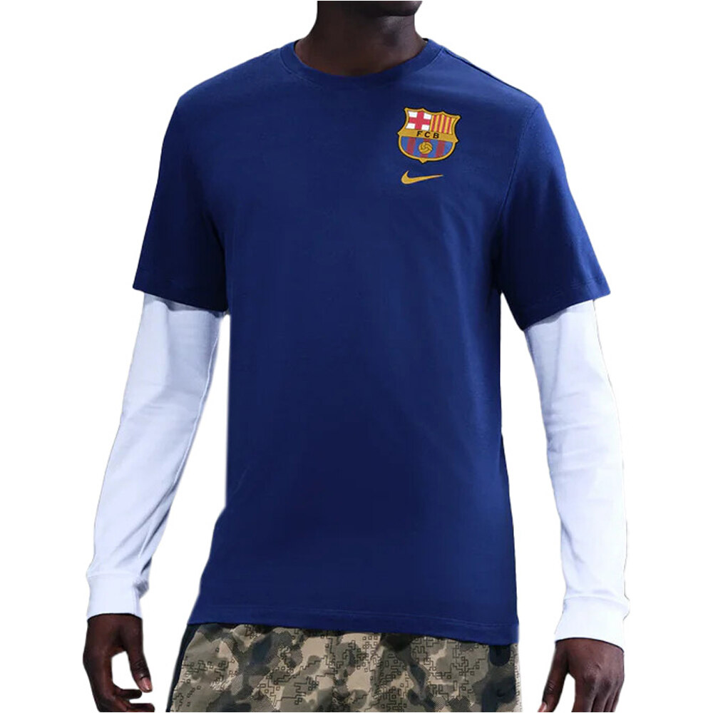 Nike camiseta de fútbol oficiales BARCELONA 26 M NK CREST TEE vista frontal