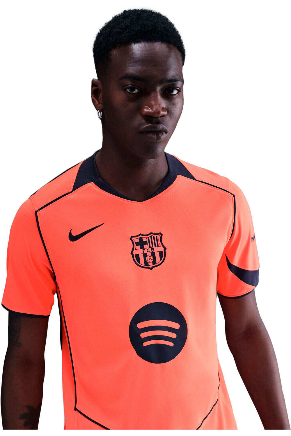 Nike camiseta de fútbol oficiales BARCELONA 26 M NK DF JSY SS STAD 3R CORAL vista detalle