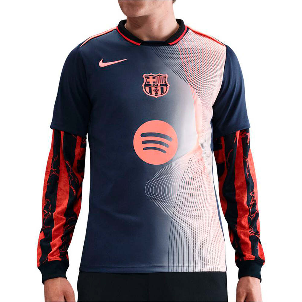 Nike camiseta de fútbol oficiales BARCELONA 26 MNK DF ACDPR SS TOP K 3RPM vista frontal