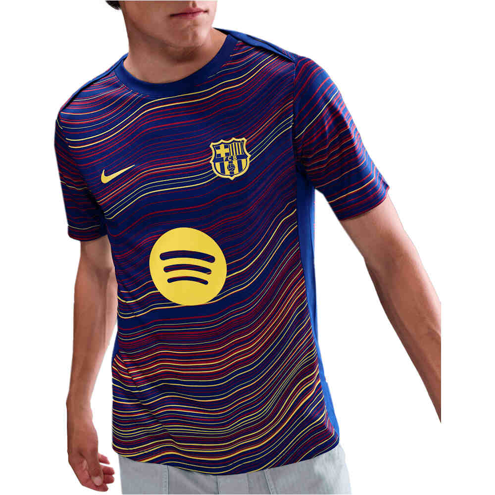 Nike camiseta de fútbol oficiales BARCELONA 26 MNK DF ACDPR SS TOP K HM PM vista frontal