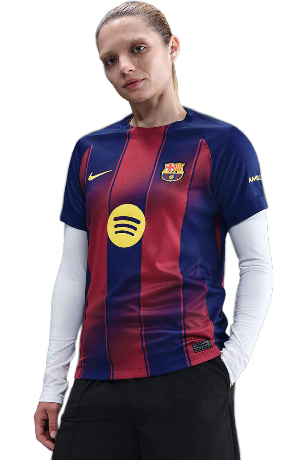 Nike camiseta de fútbol oficiales BARCELONA 26 W NK DF STAD JSY SS HM AZGRA vista frontal