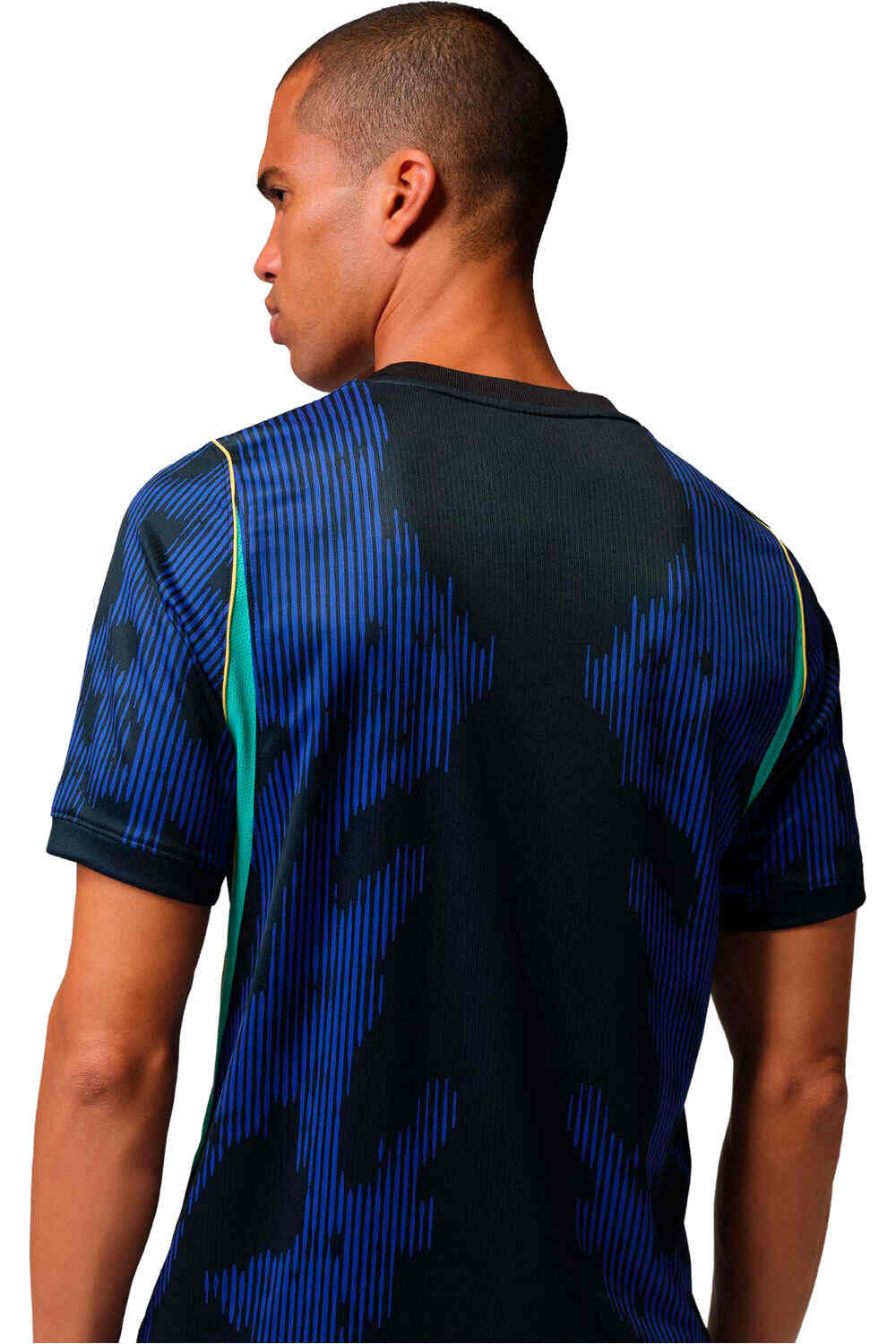 Nike camiseta de fútbol oficiales BRASIL 26 M NK DF JSY SS STAD AW AZ vista trasera