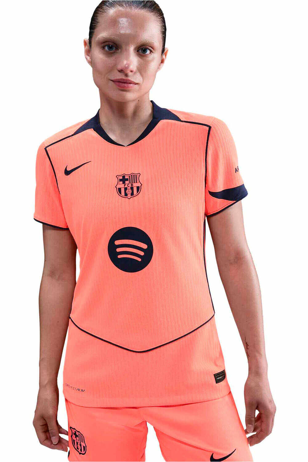 Nike camiseta de fútbol oficiales FCB W NK DFADV JSY SS MATCH 3R vista detalle