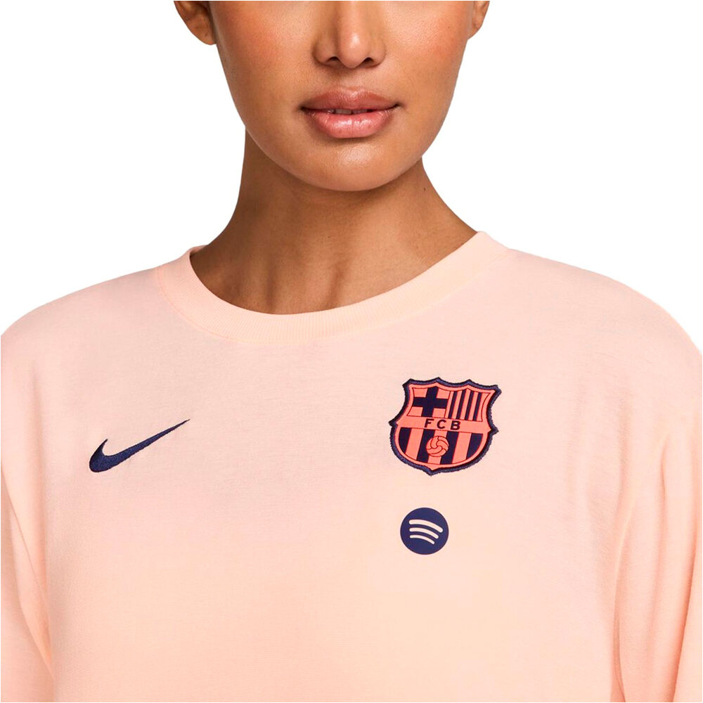Nike camiseta de fútbol oficiales FCB WNK ONERELAXED DF SSTOP 3R vista detalle