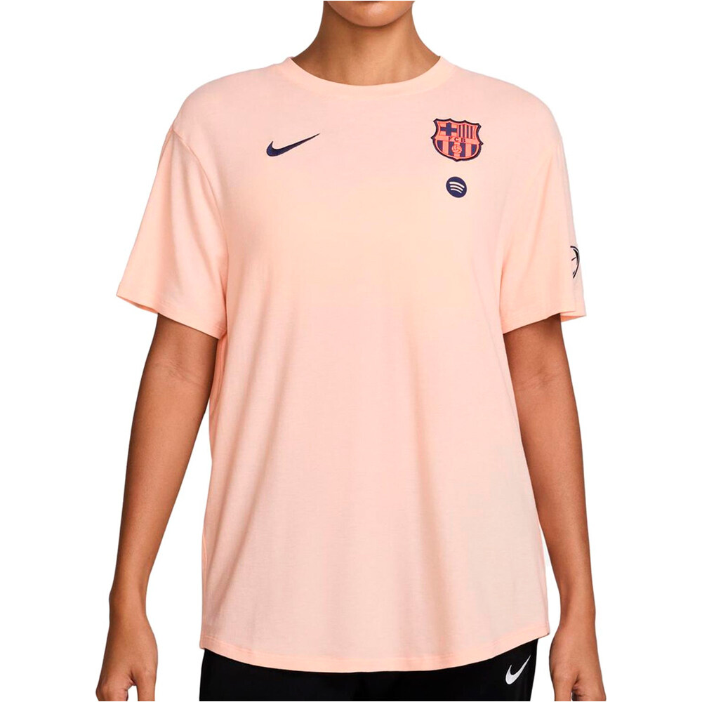 Nike camiseta de fútbol oficiales FCB WNK ONERELAXED DF SSTOP 3R vista frontal