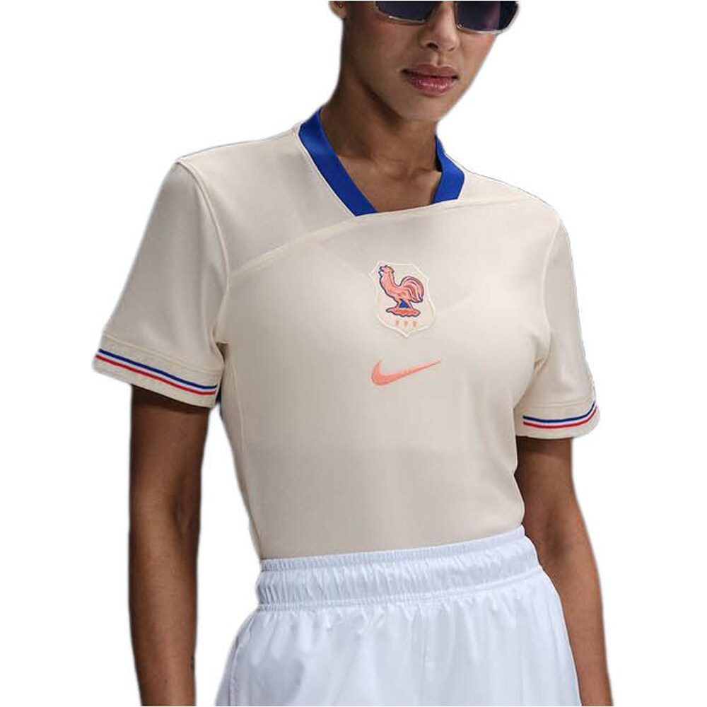 Nike camiseta de fútbol oficiales FRANCIA 25 W NK DF JSY SS STAD AW vista frontal
